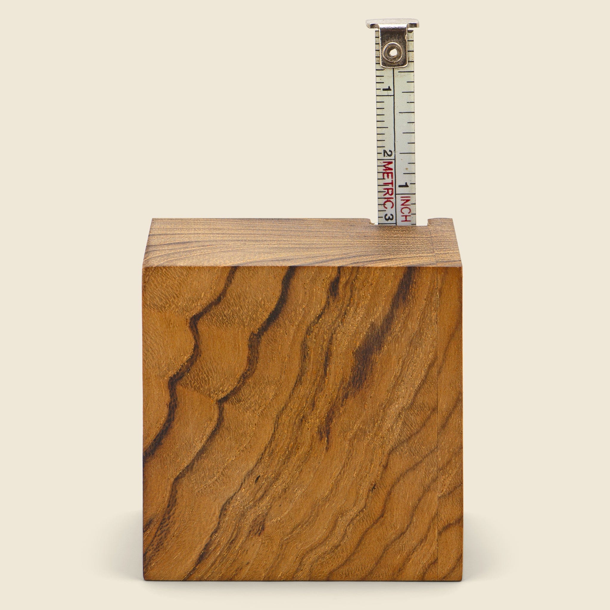 Teak Tape Measure Cube - Home - STAG Provisions - Home - Office - Paper Goods