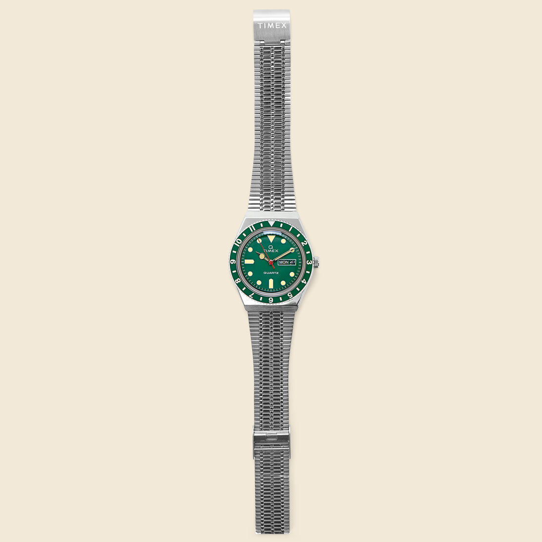 Q Stainless Steel Watch 38mm - Green/Stainless Steel - Timex - STAG Provisions - Accessories - Watches