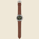 Waterbury Traditional Chronograph Watch 42mm - Olive/Brown Leather - Timex - STAG Provisions - Accessories - Watches