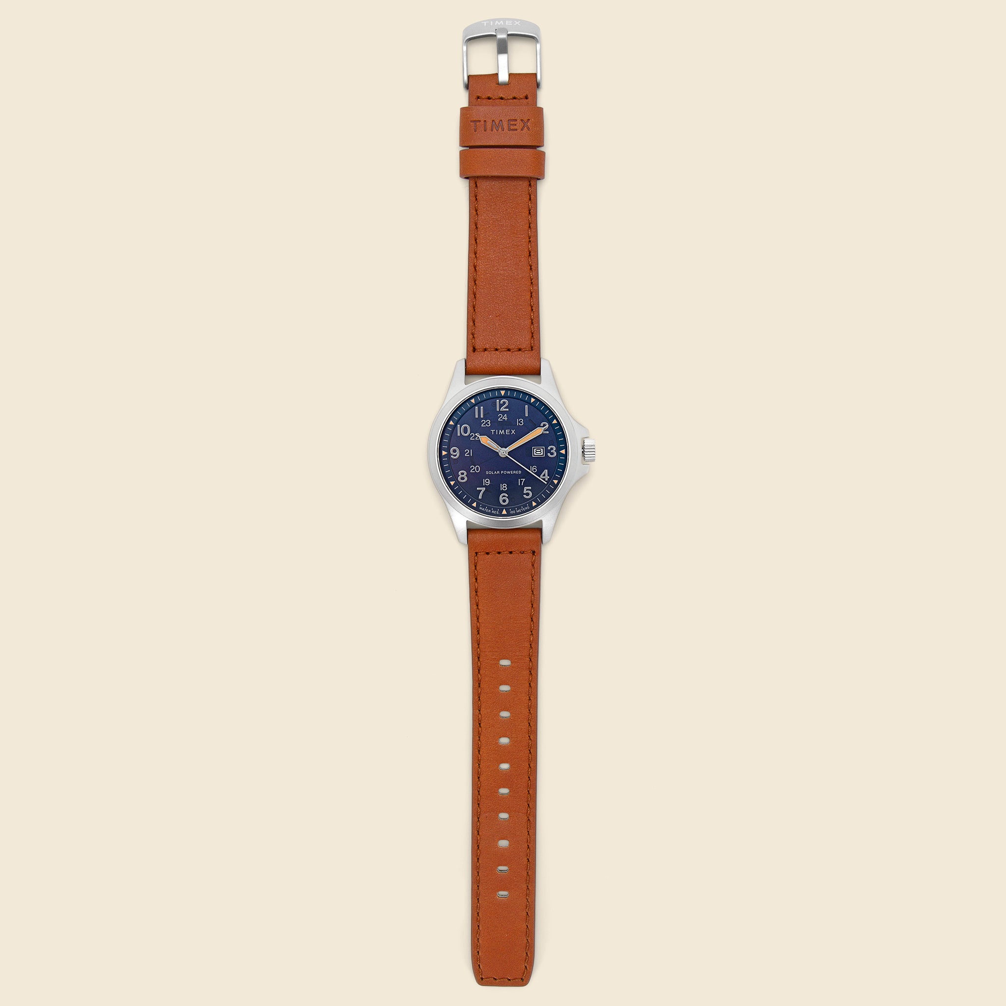 
                          Expedition North Field Post Solar Watch 41mm - Navy/Tan Leather - Timex - STAG Provisions - Accessories - Watches
                        