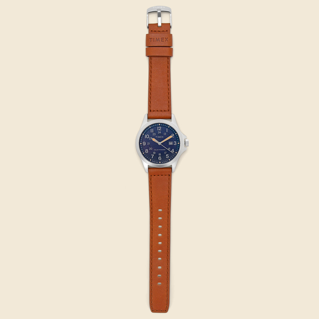 Expedition North Field Post Solar Watch 41mm - Navy/Tan Leather - Timex - STAG Provisions - Accessories - Watches