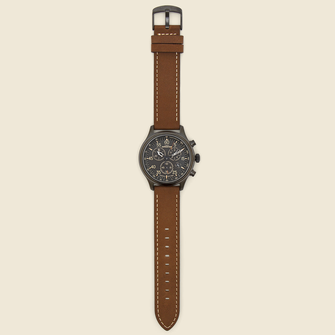 Expedition Field Chronograph Watch 43mm - Black/Brown - Timex - STAG Provisions - Accessories - Watches