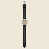 Marlin Hand-Wound 34mm Leather Strap Watch - Black/Silver - Timex - STAG Provisions - Accessories - Watches