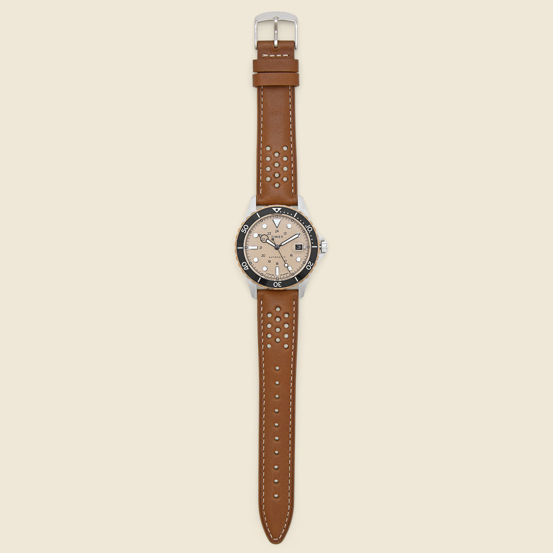 Navi XL Watch 41mm - Brown/Brown Leather - Timex - STAG Provisions - Accessories - Watches