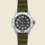 Expedition North Ridge Silicone Strap Watch 41mm - Silver/Green - Timex - STAG Provisions - Accessories - Watches