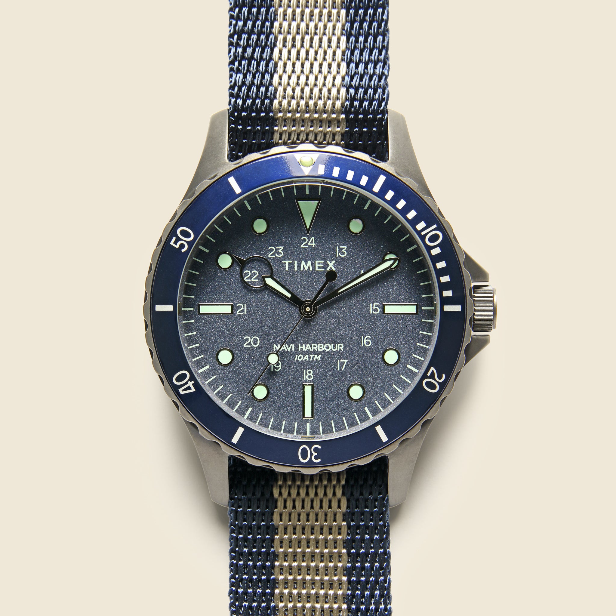 Navi XL Strap Watch 41mm - Gunmetal/Blue - Timex - STAG Provisions - Accessories - Watches