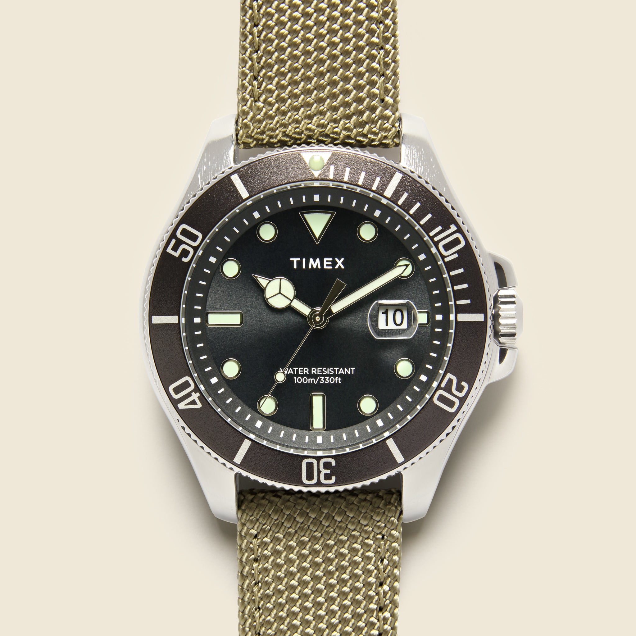 Harborside Coast Watch 43mm - Olive/Black - Timex - STAG Provisions - Accessories - Watches