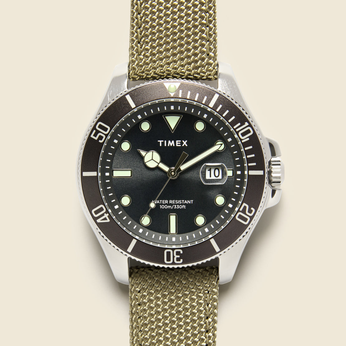 Timex Harborside Coast Watch 43mm - Olive/Black