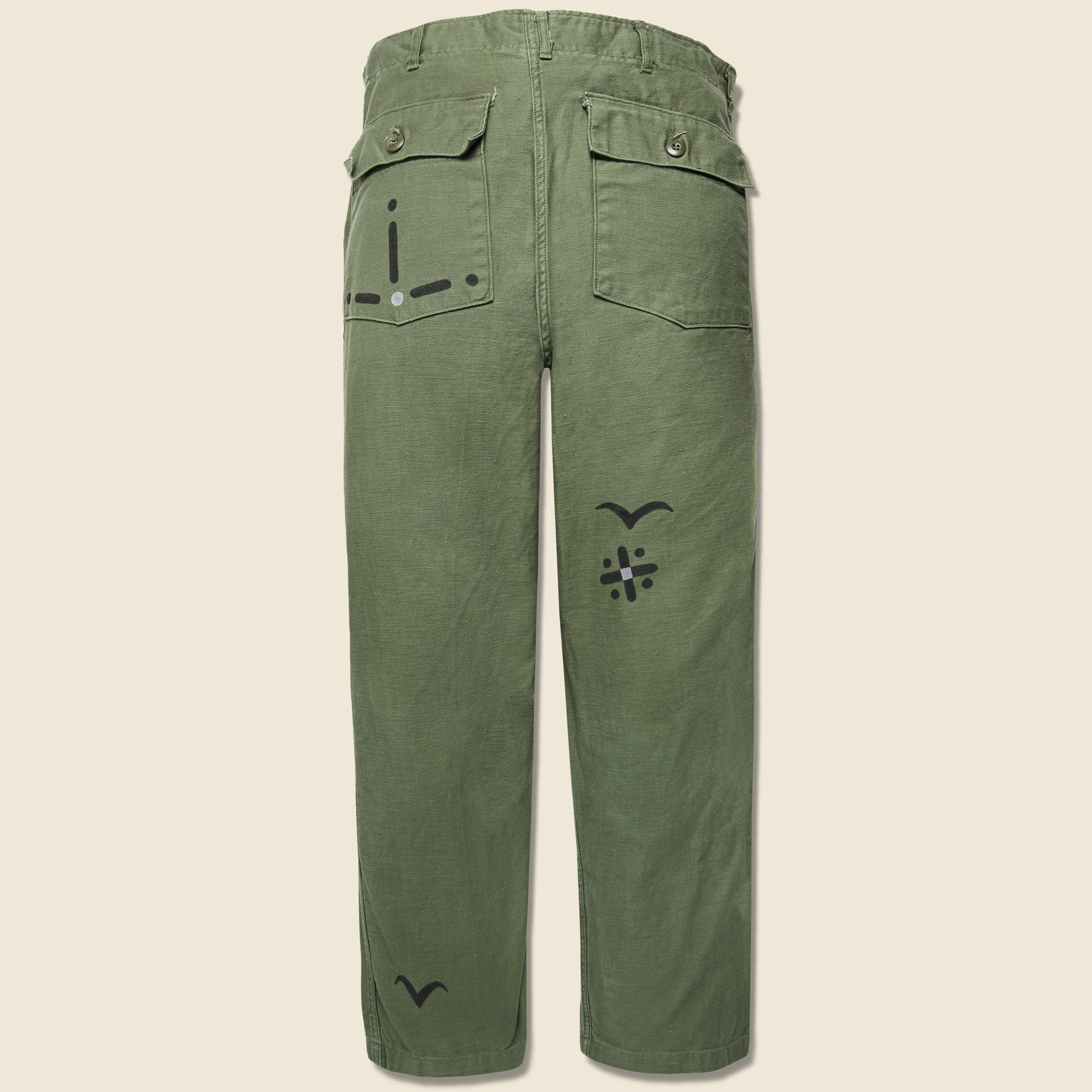 Vintage Military-Issued Sateen Fatigues - Birds - Tom Jean Webb - STAG Provisions - One & Done - Apparel
