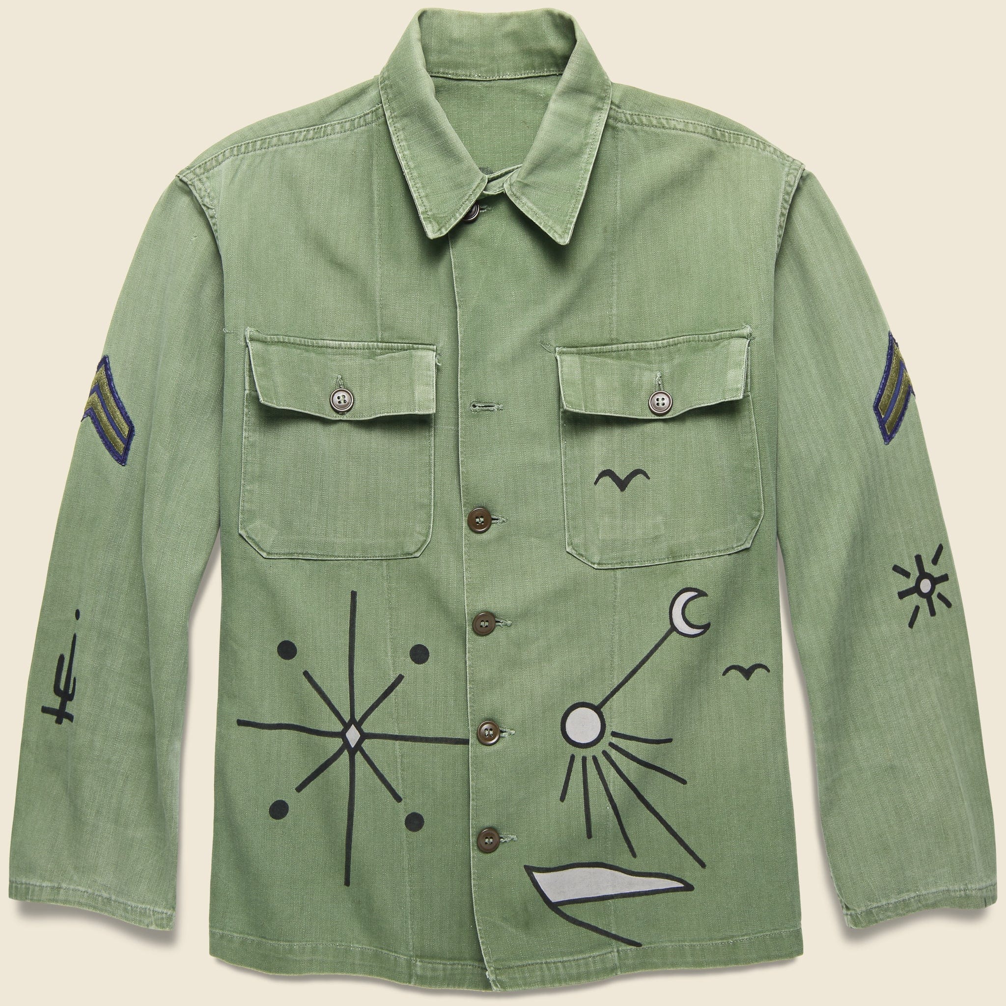 Vintage Combat Overshirt - Desert Longhorn Skull - Tom Jean Webb - STAG Provisions - One & Done - Apparel