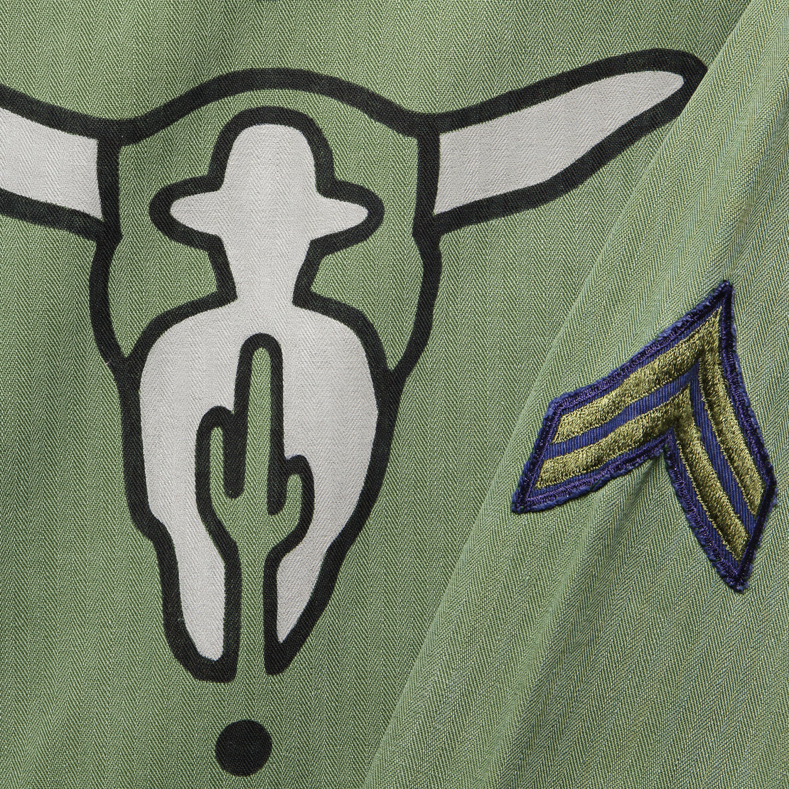 Vintage Combat Overshirt - Desert Longhorn Skull - Tom Jean Webb - STAG Provisions - One & Done - Apparel