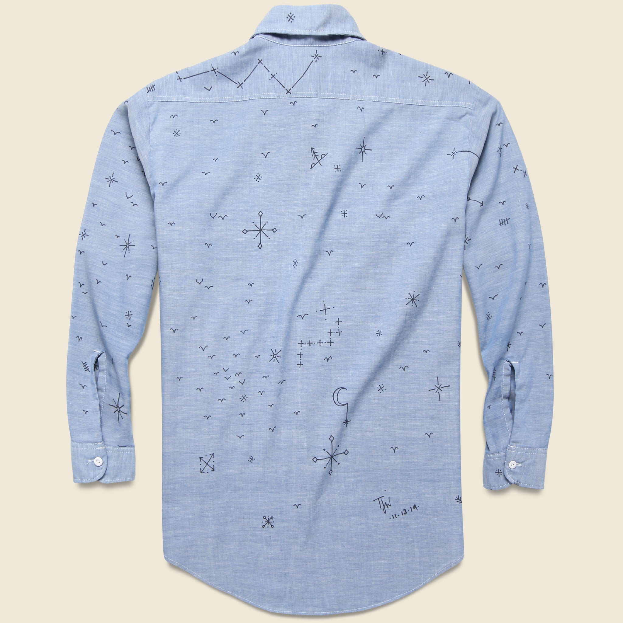 
                          Vintage Chambray Selvedge Shirt - Icons - Tom Jean Webb - STAG Provisions - One &amp; Done - Apparel
                        