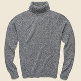 Cashmere Turtleneck - Grey Heather - Todd Snyder - STAG Provisions - Tops - Sweater