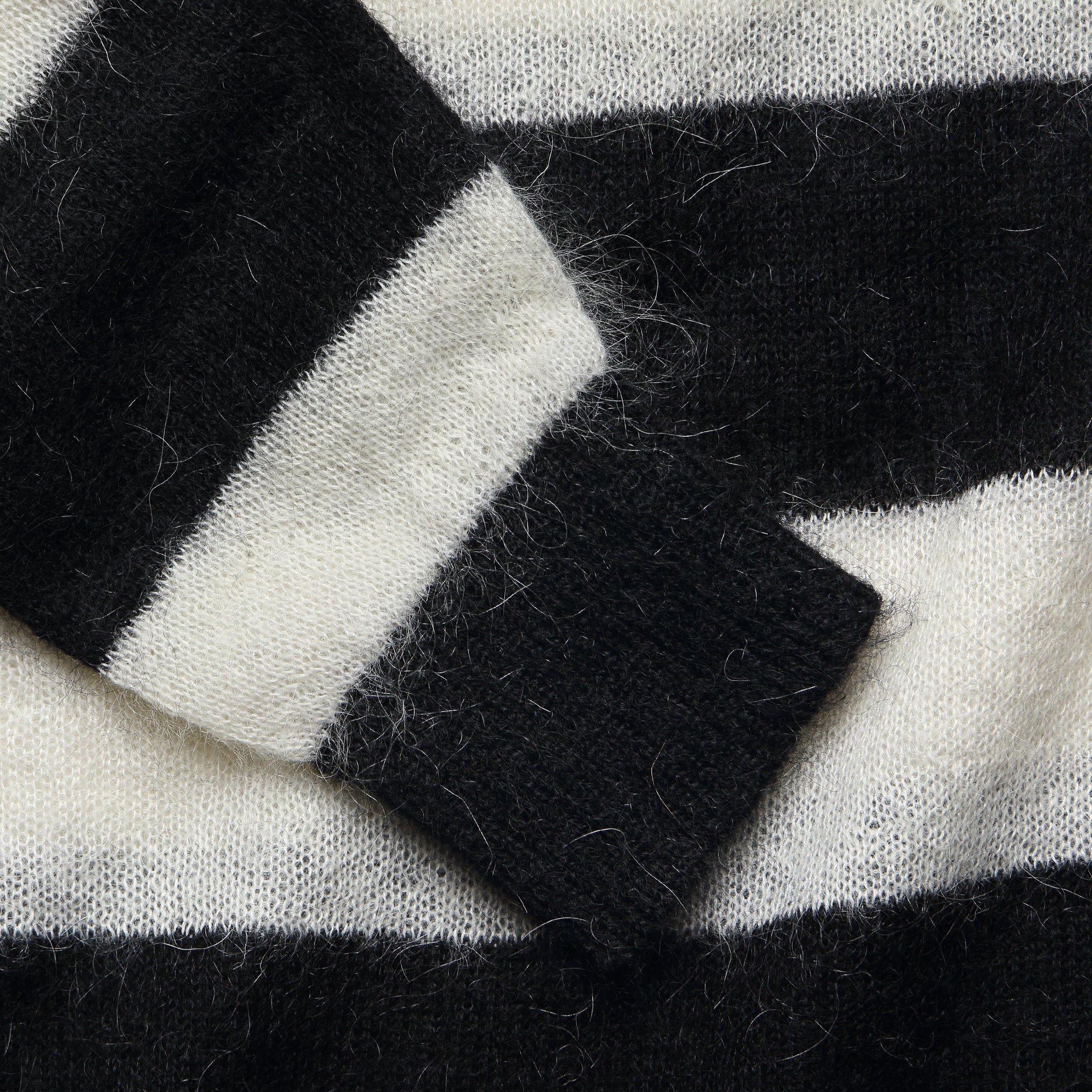 
                          Mohair Rugby Sweater - Black/White - Todd Snyder - STAG Provisions - Tops - Sweater
                        