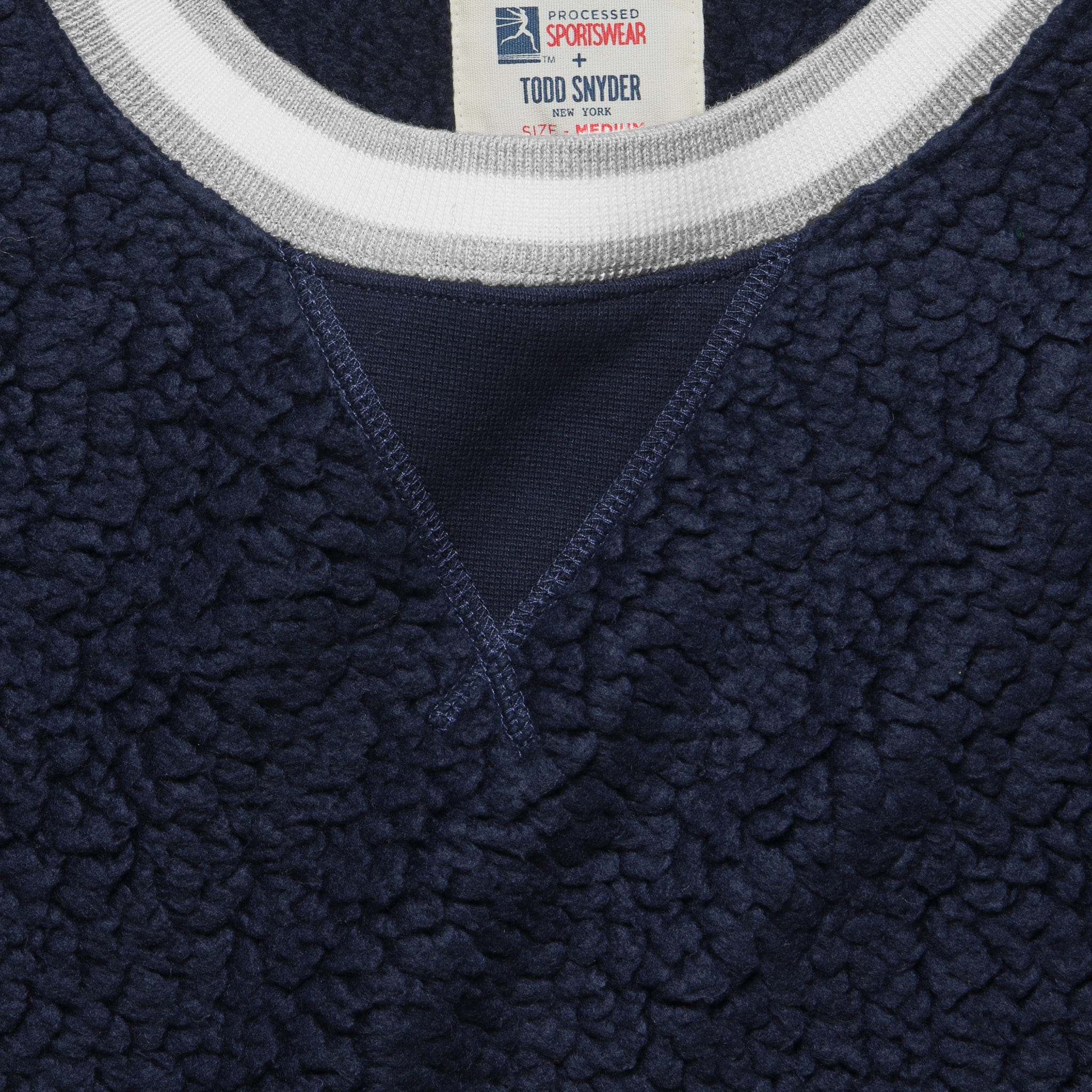 
                          Todd Snyder + Champion - Sherpa Crewneck Shirt - Bright Navy - Todd Snyder - STAG Provisions - Tops - Fleece / Sweatshirt
                        