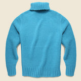 Chunky Turtleneck Sweater - Turquoise - Todd Snyder - STAG Provisions - Tops - Sweater