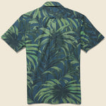 Palm Print Shirt - Olive - Todd Snyder - STAG Provisions - Tops - S/S Woven - Floral