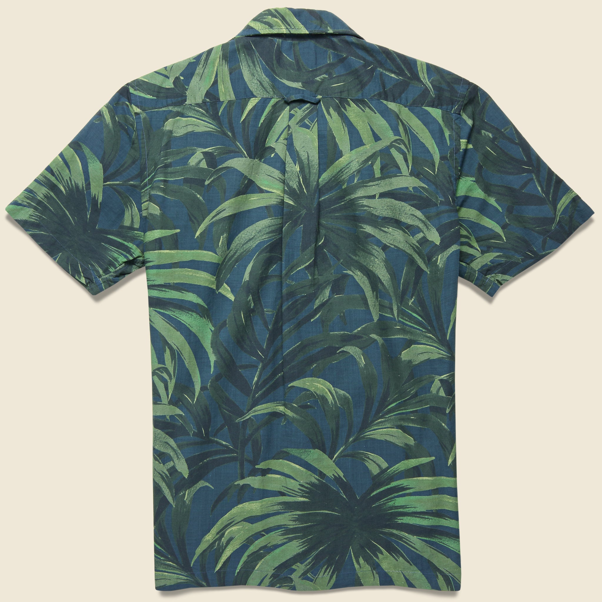 Palm Print Shirt - Olive - Todd Snyder - STAG Provisions - Tops - S/S Woven - Floral