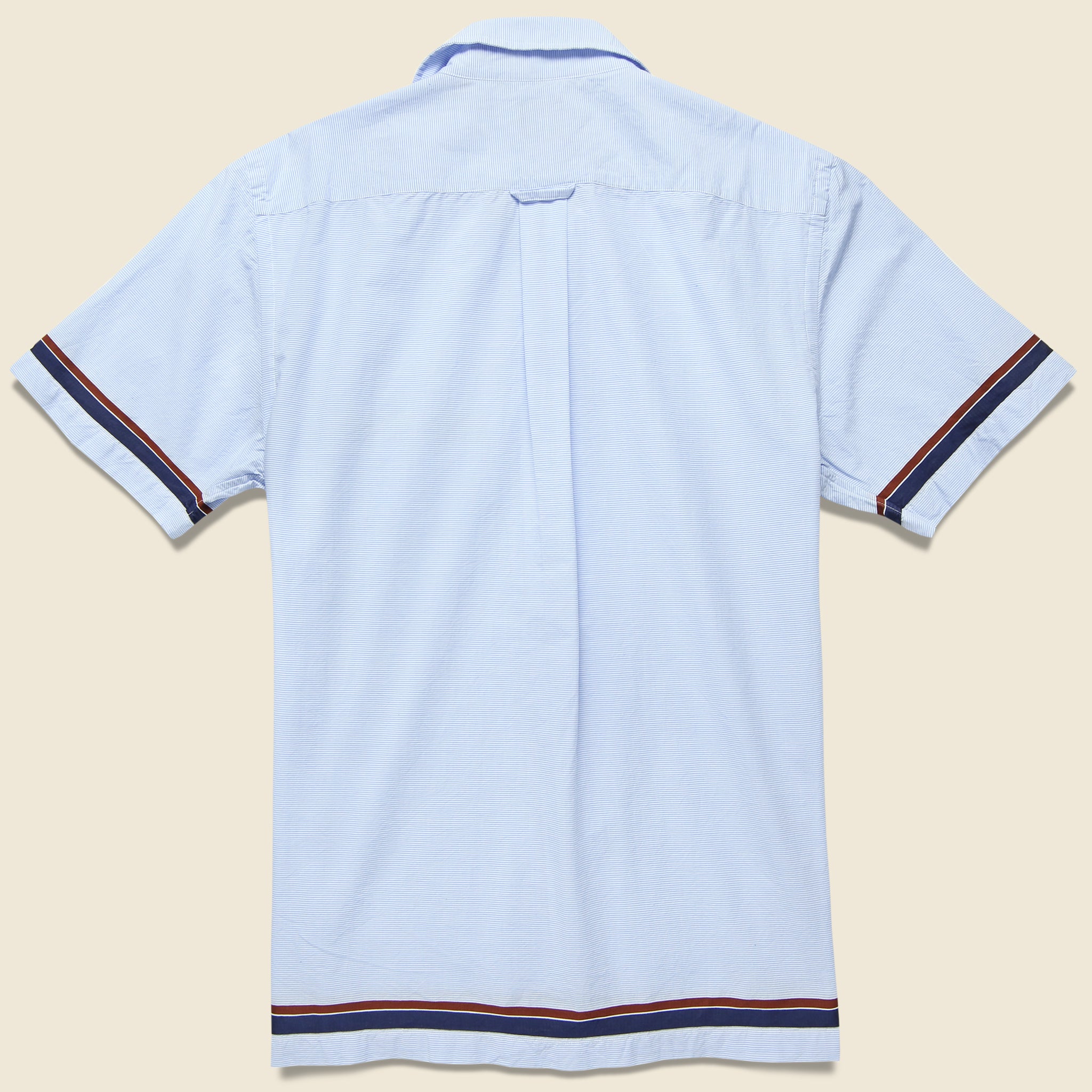 
                          Engineered Stripe Cabana Shirt - Blue - Todd Snyder - STAG Provisions - Tops - S/S Woven - Other Pattern
                        