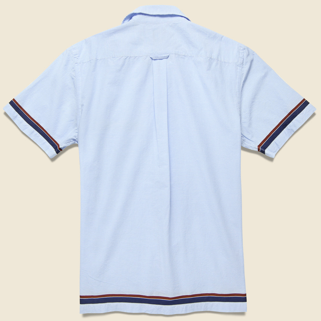 Engineered Stripe Cabana Shirt - Blue - Todd Snyder - STAG Provisions - Tops - S/S Woven - Other Pattern