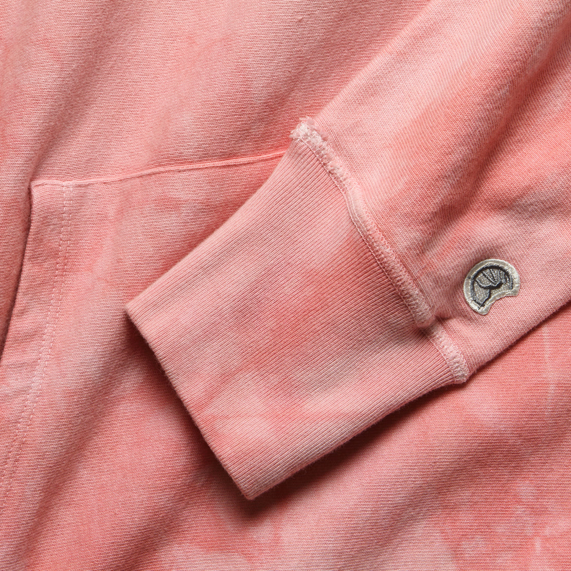 Popover Hoodie - Pink Tie Dye - Todd Snyder - STAG Provisions - Tops - Fleece / Sweatshirt