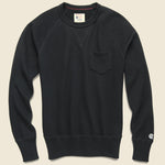 Pocket Sweatshirt - Black - Todd Snyder - STAG Provisions - Tops - Fleece / Sweatshirt