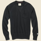 Pocket Sweatshirt - Black - Todd Snyder - STAG Provisions - Tops - Fleece / Sweatshirt