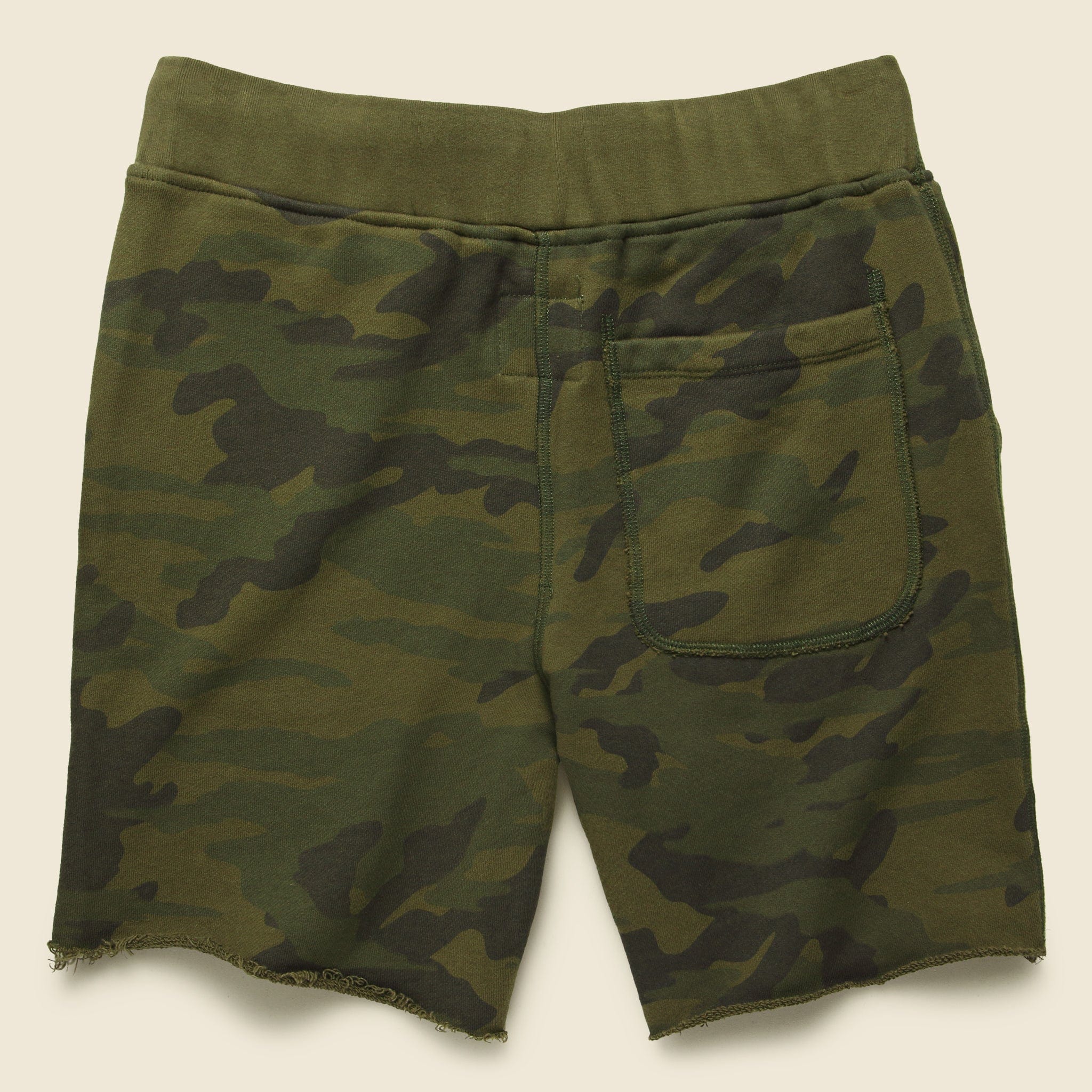 Todd Snyder + Champion - Fatigue Camo Sweatshort - Green - Todd Snyder - STAG Provisions - Shorts - Lounge