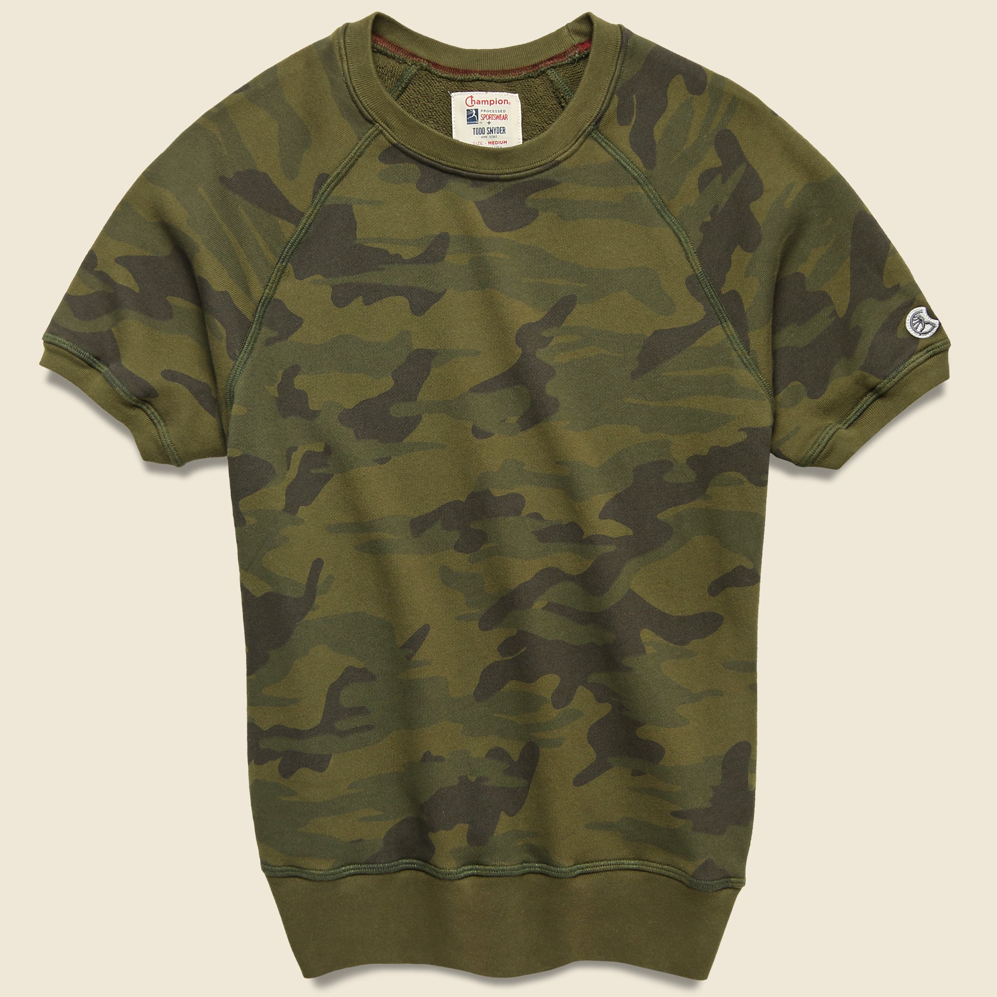 Fatigue Camo Sweatshirt - Green - Todd Snyder - STAG Provisions - Tops - Fleece / Sweatshirt