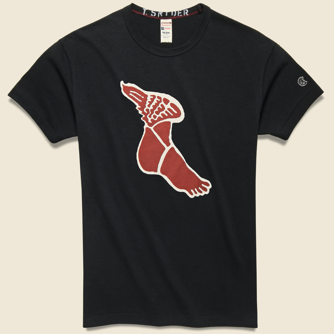 Todd Snyder Todd Snyder + Champion - Wing Foot Tee - Black