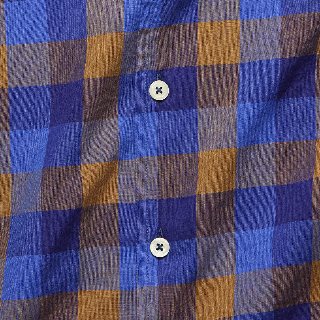 Chestnut Plaid Camp Shirt - Blue - Todd Snyder - STAG Provisions - Tops - L/S Woven - Plaid