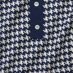 Houndstooth Button-Down Sweater Polo - Navy - Todd Snyder - STAG Provisions - Tops - S/S Knit
