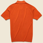 Trippy Button Down Sweater Polo - Orange - Todd Snyder - STAG Provisions - Tops - S/S Knit