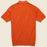 Trippy Button Down Sweater Polo - Orange - Todd Snyder - STAG Provisions - Tops - S/S Knit
