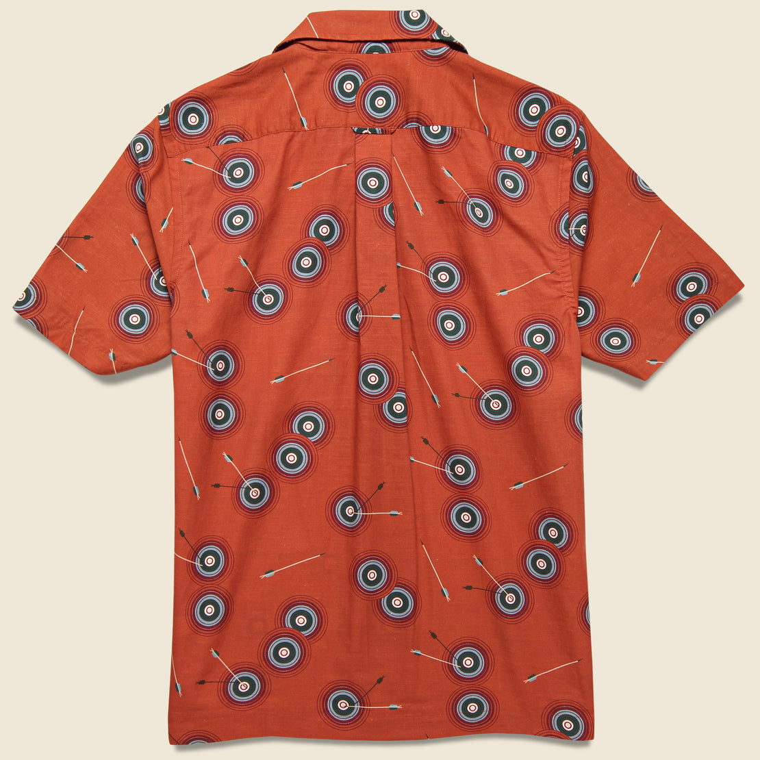 Bullseye Camp Shirt - Clay - Todd Snyder - STAG Provisions - Tops - S/S Woven - Other Pattern