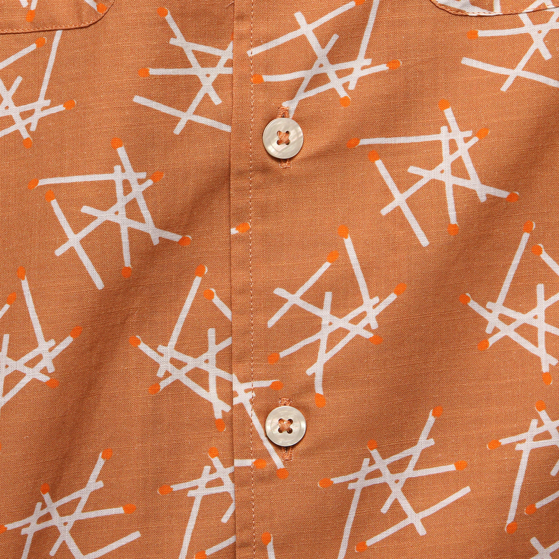 Matchstick Camp Shirt - Peach - Todd Snyder - STAG Provisions - Tops - S/S Woven - Other Pattern