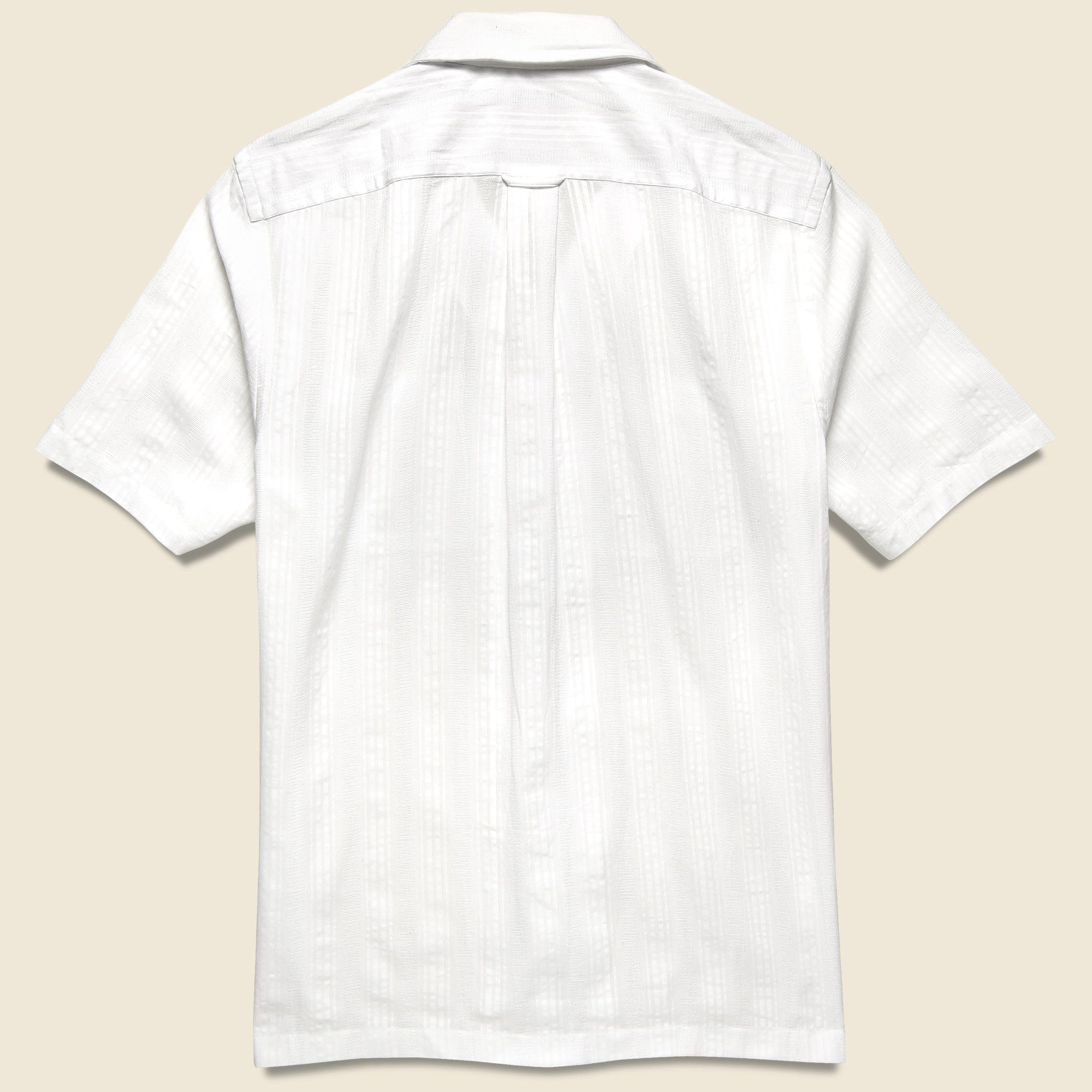 Two-Pocket Maui Camp Shirt - White - Todd Snyder - STAG Provisions - Tops - S/S Woven - Other Pattern
