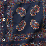 Bandana Camp Shirt - Navy - Todd Snyder - STAG Provisions - Tops - S/S Woven - Other Pattern