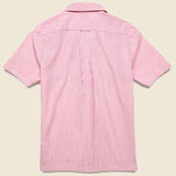 Stripe Seersucker Camp Shirt - Pink - Todd Snyder - STAG Provisions - Tops - S/S Woven - Other Pattern