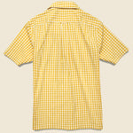 Micro Gingham Camp Shirt - Yellow - Todd Snyder - STAG Provisions - Tops - S/S Woven - Plaid