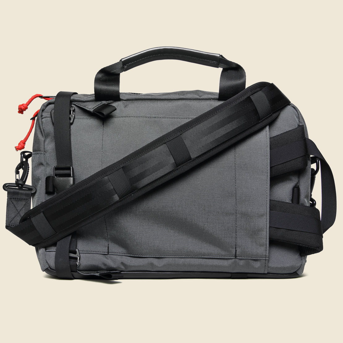 Commuter Briefcase - Charcoal/Black Leather - Topo Designs - STAG Provisions - Accessories - Bags / Luggage