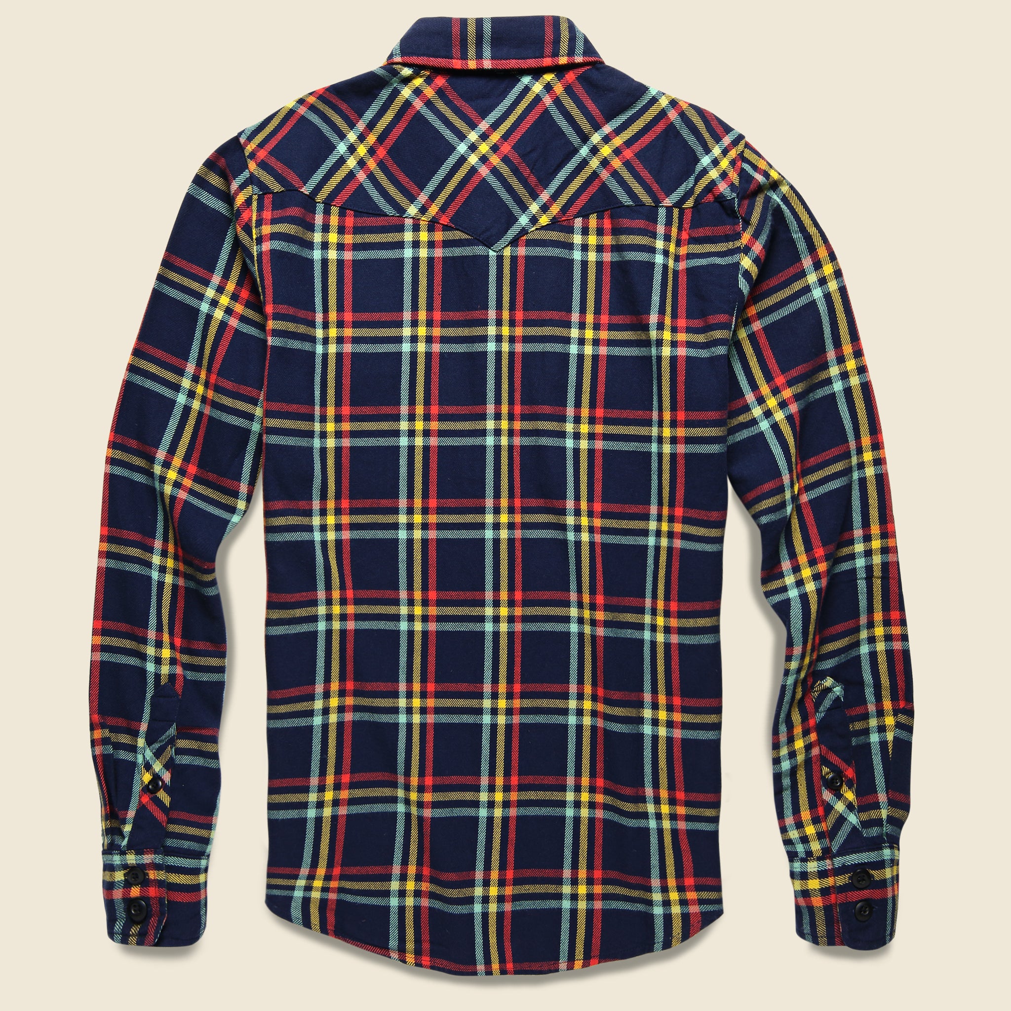 
                          Plaid Mountain Shirt - Navy - Topo Designs - STAG Provisions - Tops - L/S Woven - Plaid
                        