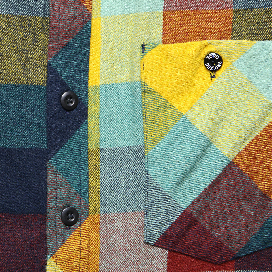 Plaid Workshirt - Mustard/Glacier - Topo Designs - STAG Provisions - Tops - L/S Woven - Plaid