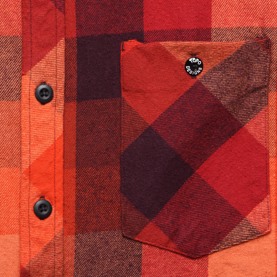 Plaid Workshirt - Red/Maroon - Topo Designs - STAG Provisions - Tops - L/S Woven - Plaid