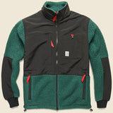 Subalpine Fleece Jacket - Black/Forest - Topo Designs - STAG Provisions - Outerwear - Coat / Jacket
