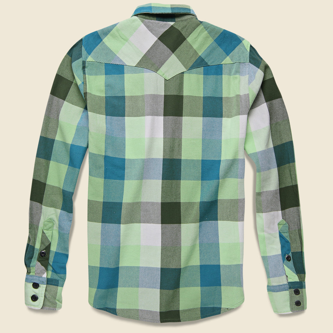 Plaid Mountain Shirt - Green Big Plaid - Topo Designs - STAG Provisions - Tops - L/S Woven - Plaid