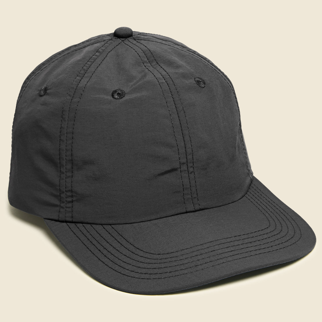 Topo Designs Nylon Ball Cap - Black