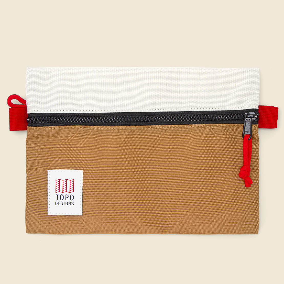 Topo Designs Medium Accessory Bag - Bone White/Khaki
