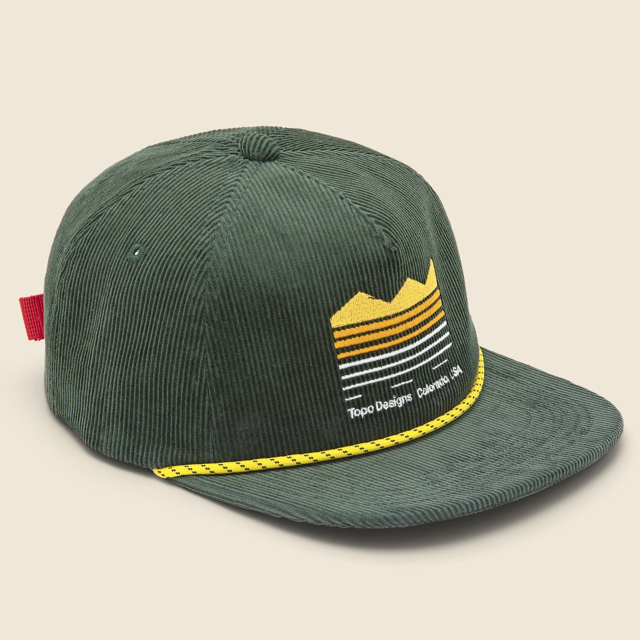 Topography Pattern Rope Hat Strata Map Cord Trucker Hat - Olive – STAG Provisions
