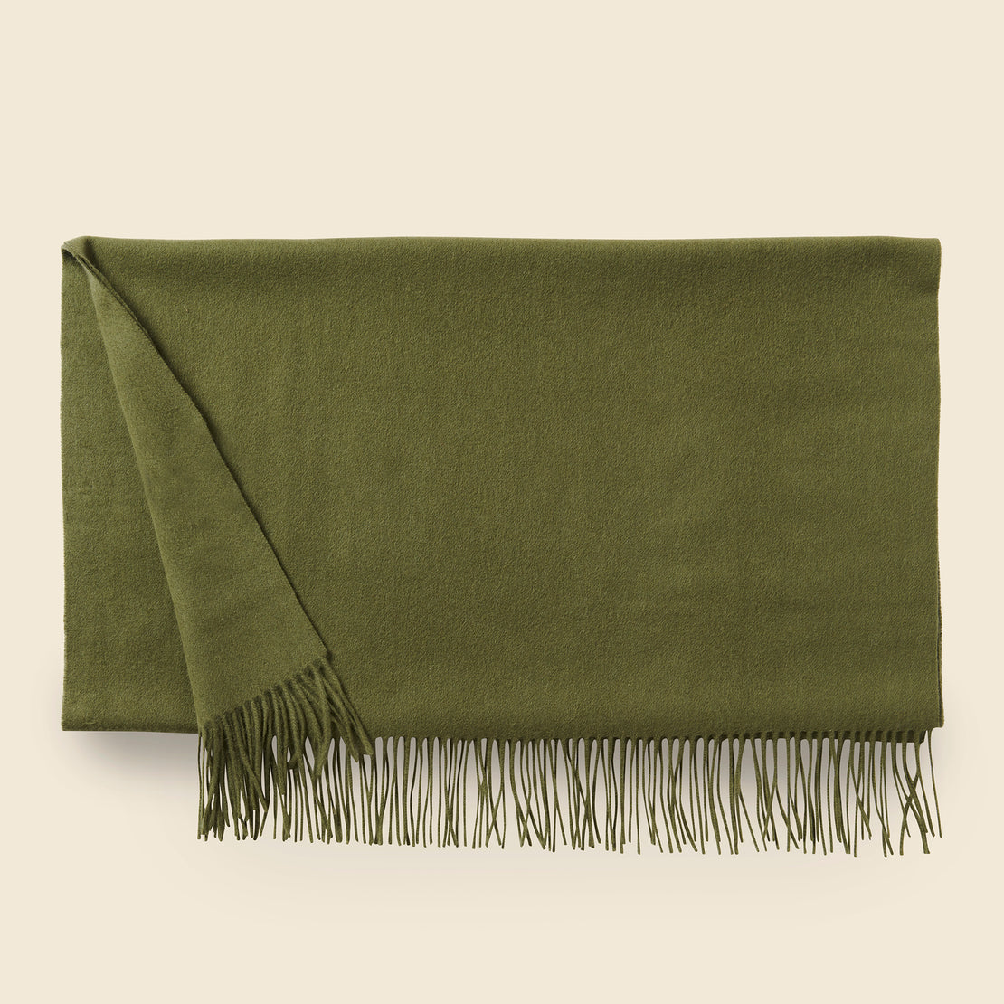 Lambswool Knee Blanket - Olive - Home - STAG Provisions - Home - Bed - Blanket